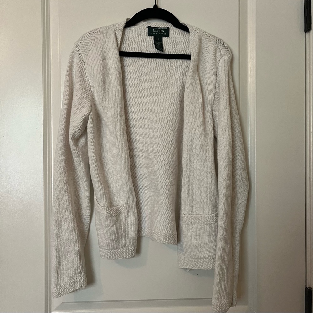 Ralph Lauren Cotton Button Down Sweater
